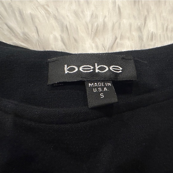 Bebe black sleeveless dresss with buttons & belt| Size small - Picture 2 of 4